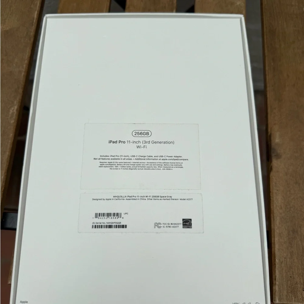 Apple iPad Pro empty box package only